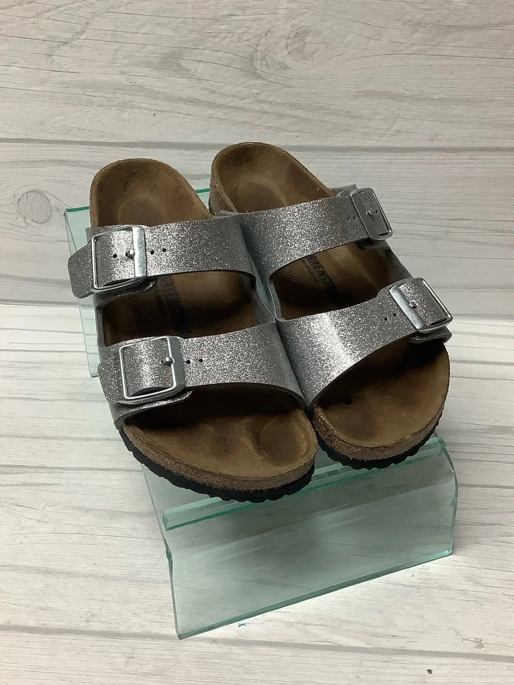 Kids Silver Birkenstock